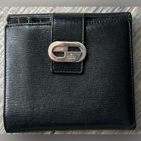 Gucci Black Interlocking G Logo Wallet. - Picture 3 of 13